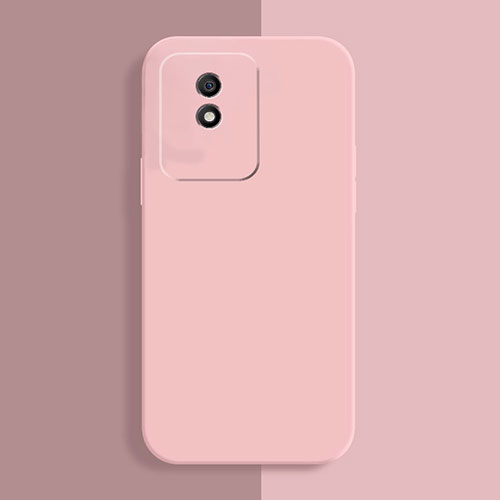 Ultra-thin Silicone Gel Soft Case 360 Degrees Cover for Vivo Y02 Pink