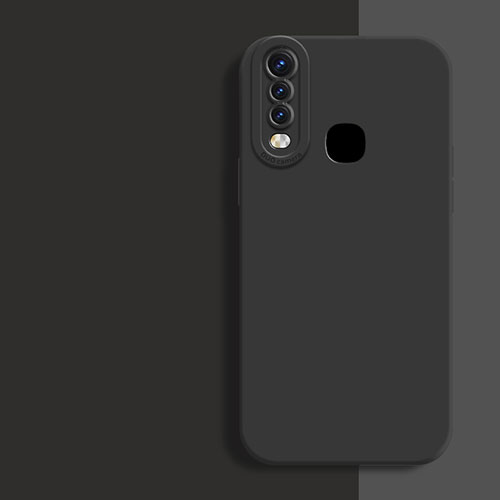 Ultra-thin Silicone Gel Soft Case 360 Degrees Cover for Vivo Y12 Black