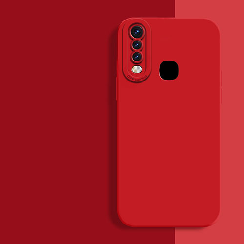 Ultra-thin Silicone Gel Soft Case 360 Degrees Cover for Vivo Y12 Red