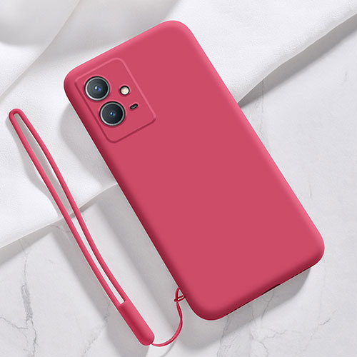 Ultra-thin Silicone Gel Soft Case 360 Degrees Cover for Vivo Y30 5G Red