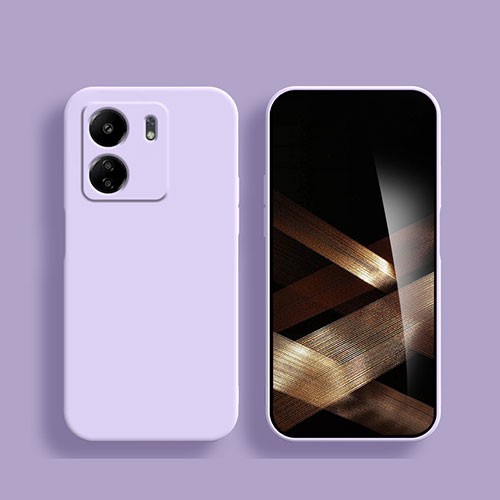 Ultra-thin Silicone Gel Soft Case 360 Degrees Cover for Xiaomi Poco C65 Clove Purple