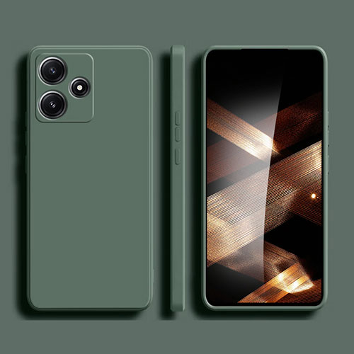 Ultra-thin Silicone Gel Soft Case 360 Degrees Cover for Xiaomi Poco M6 Pro 5G Green