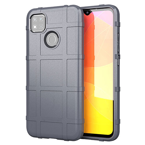 Ultra-thin Silicone Gel Soft Case 360 Degrees Cover for Xiaomi Redmi 9 Activ Gray