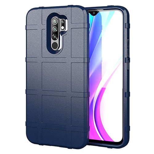 Ultra-thin Silicone Gel Soft Case 360 Degrees Cover for Xiaomi Redmi 9 Blue