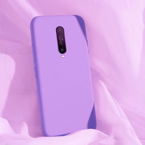 Ultra-thin Silicone Gel Soft Case 360 Degrees Cover for Xiaomi Redmi K30 4G Purple