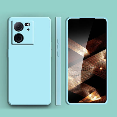 Ultra-thin Silicone Gel Soft Case 360 Degrees Cover for Xiaomi Redmi K60 Ultra 5G Cyan