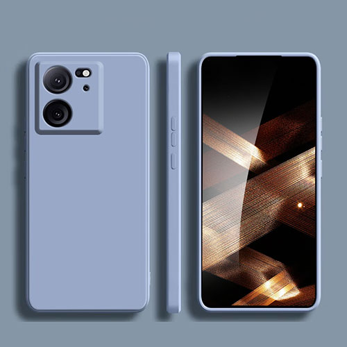 Ultra-thin Silicone Gel Soft Case 360 Degrees Cover for Xiaomi Redmi K60 Ultra 5G Lavender Gray