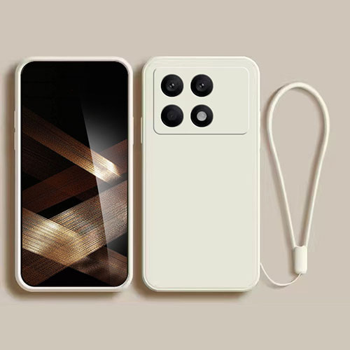 Ultra-thin Silicone Gel Soft Case 360 Degrees Cover for Xiaomi Redmi K70 5G White