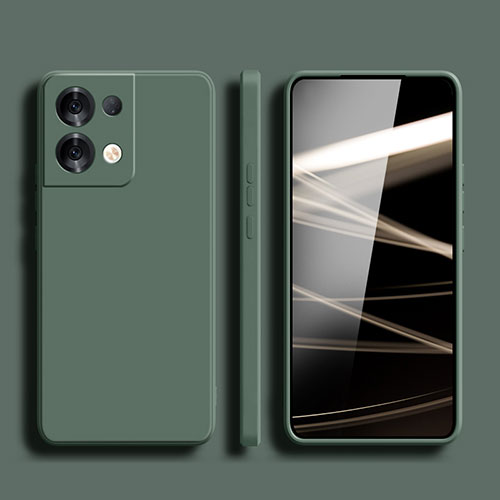 Ultra-thin Silicone Gel Soft Case 360 Degrees Cover for Xiaomi Redmi Note 13 5G Midnight Green