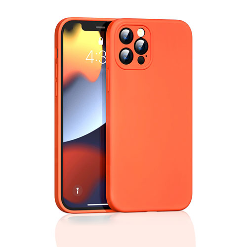 Ultra-thin Silicone Gel Soft Case 360 Degrees Cover G01 for Apple iPhone 13 Pro Max Orange