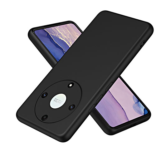 Ultra-thin Silicone Gel Soft Case 360 Degrees Cover H01P for Huawei Honor Magic5 Lite 5G Black