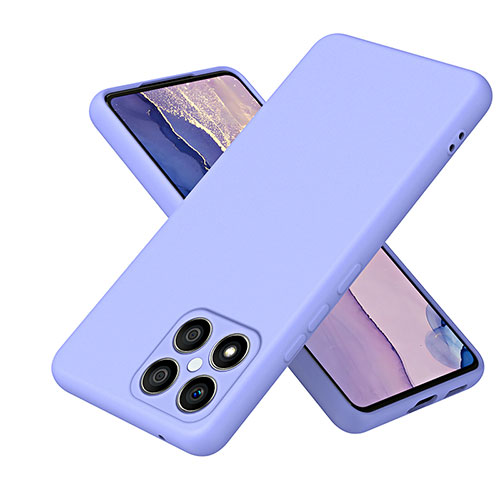 Ultra-thin Silicone Gel Soft Case 360 Degrees Cover H01P for Huawei Honor X8 4G Purple