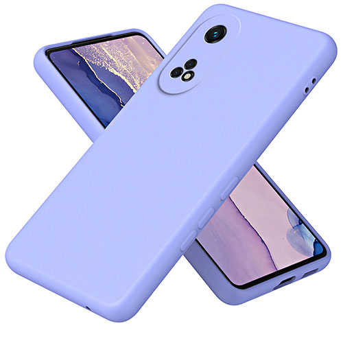Ultra-thin Silicone Gel Soft Case 360 Degrees Cover H01P for Oppo Reno8 T 4G Purple