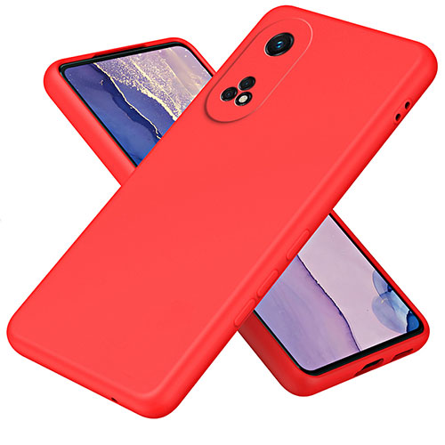 Ultra-thin Silicone Gel Soft Case 360 Degrees Cover H01P for Oppo Reno8 T 4G Red