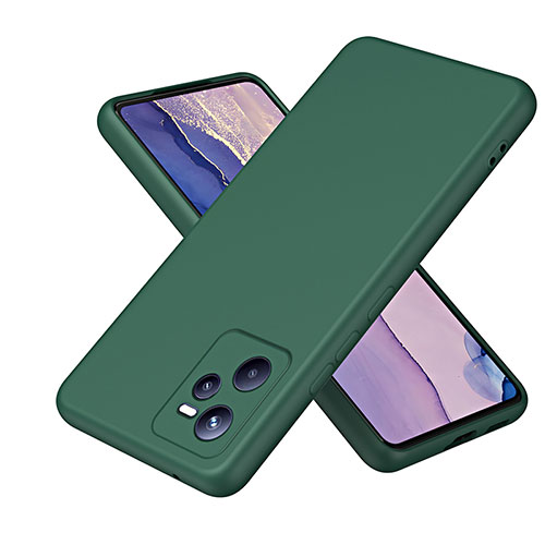 Ultra-thin Silicone Gel Soft Case 360 Degrees Cover H01P for Realme C35 Green