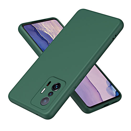 Ultra-thin Silicone Gel Soft Case 360 Degrees Cover H01P for Xiaomi Mi 11T 5G Green