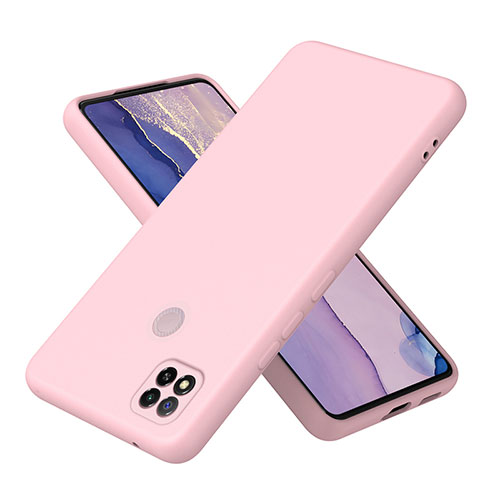 Ultra-thin Silicone Gel Soft Case 360 Degrees Cover H01P for Xiaomi Redmi 9 Activ Rose Gold