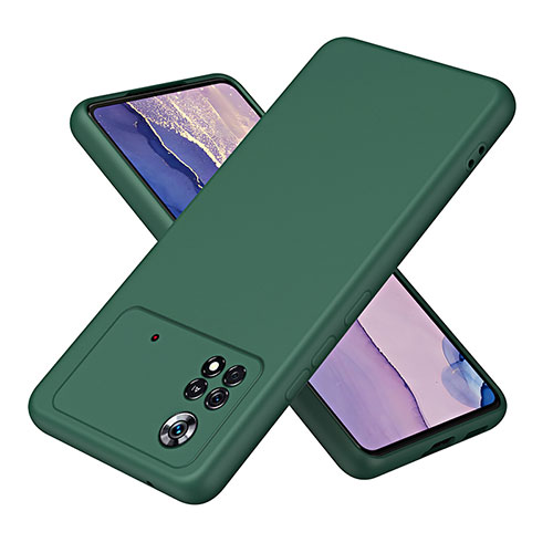 Ultra-thin Silicone Gel Soft Case 360 Degrees Cover H01P for Xiaomi Redmi Note 11E Pro 5G Green