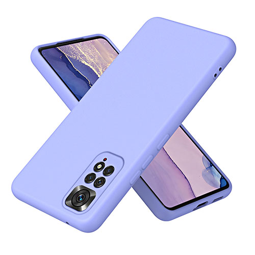 Ultra-thin Silicone Gel Soft Case 360 Degrees Cover H01P for Xiaomi Redmi Note 11S 4G Lavender Gray