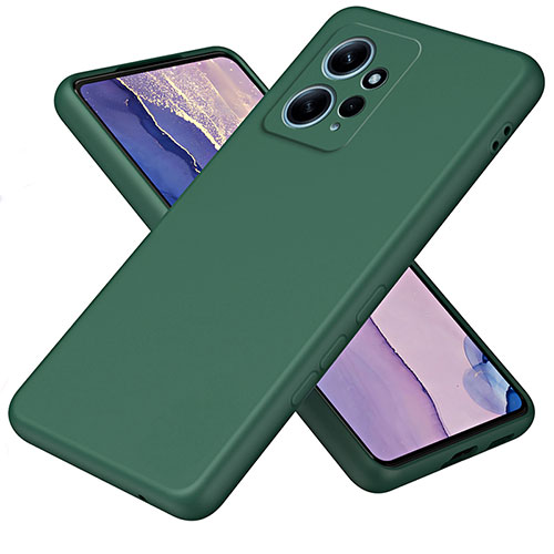 Ultra-thin Silicone Gel Soft Case 360 Degrees Cover H01P for Xiaomi Redmi Note 12 4G Green