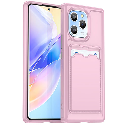 Ultra-thin Silicone Gel Soft Case 360 Degrees Cover HD1 for Huawei Honor 60 SE 5G Pink