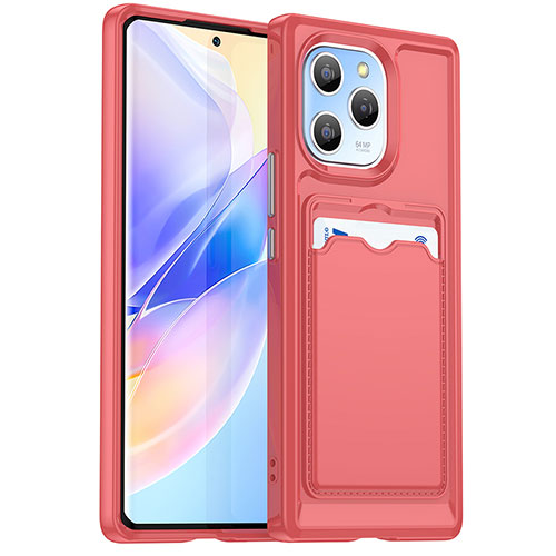 Ultra-thin Silicone Gel Soft Case 360 Degrees Cover HD1 for Huawei Honor 60 SE 5G Red