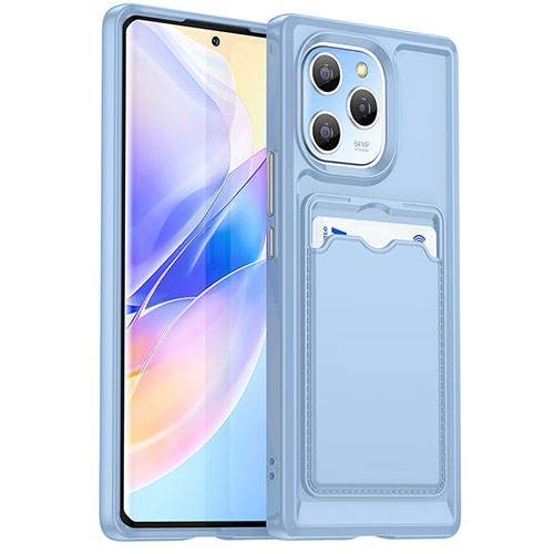 Ultra-thin Silicone Gel Soft Case 360 Degrees Cover HD1 for Huawei Honor 60 SE 5G Sky Blue