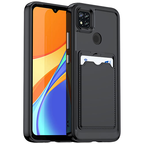 Ultra-thin Silicone Gel Soft Case 360 Degrees Cover HD1 for Xiaomi Redmi 9 Activ Black