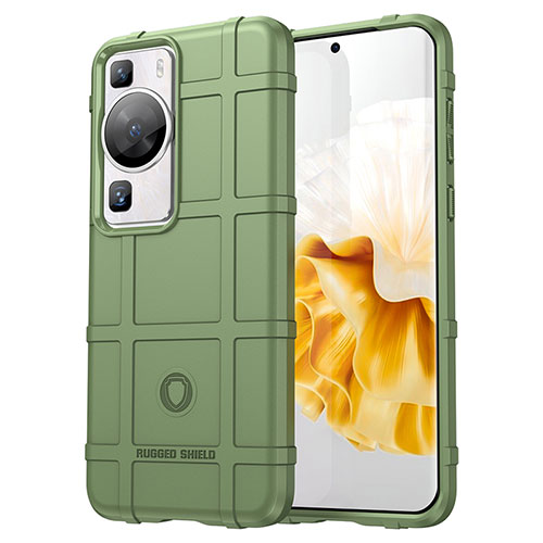 Ultra-thin Silicone Gel Soft Case 360 Degrees Cover J01S for Huawei P60 Pro Green