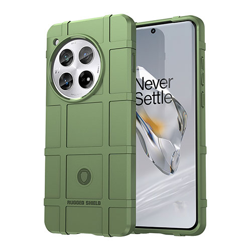 Ultra-thin Silicone Gel Soft Case 360 Degrees Cover J01S for OnePlus 12 5G Green