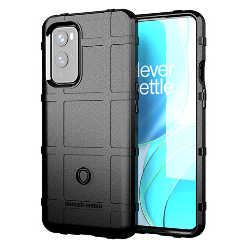 Ultra-thin Silicone Gel Soft Case 360 Degrees Cover J01S for OnePlus 9 5G Black