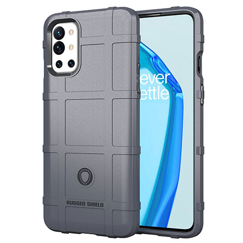 Ultra-thin Silicone Gel Soft Case 360 Degrees Cover J01S for OnePlus 9R 5G Gray