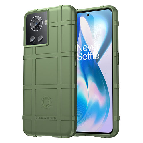 Ultra-thin Silicone Gel Soft Case 360 Degrees Cover J01S for OnePlus Ace 5G Green