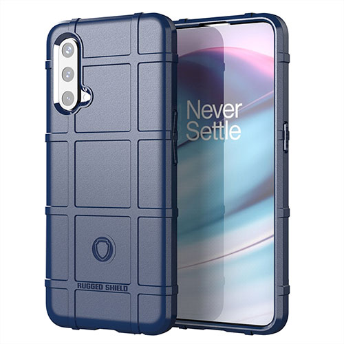 Ultra-thin Silicone Gel Soft Case 360 Degrees Cover J01S for OnePlus Nord CE 5G Blue