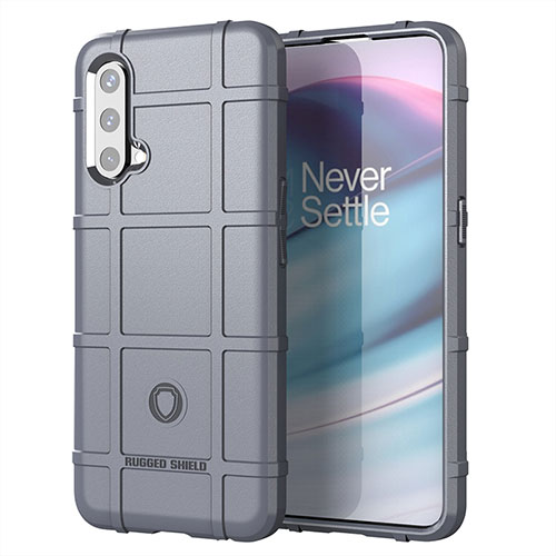 Ultra-thin Silicone Gel Soft Case 360 Degrees Cover J01S for OnePlus Nord CE 5G Gray