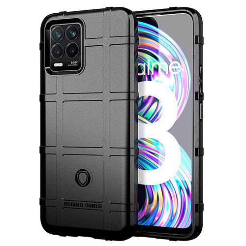 Ultra-thin Silicone Gel Soft Case 360 Degrees Cover J01S for Realme 8 Pro Black