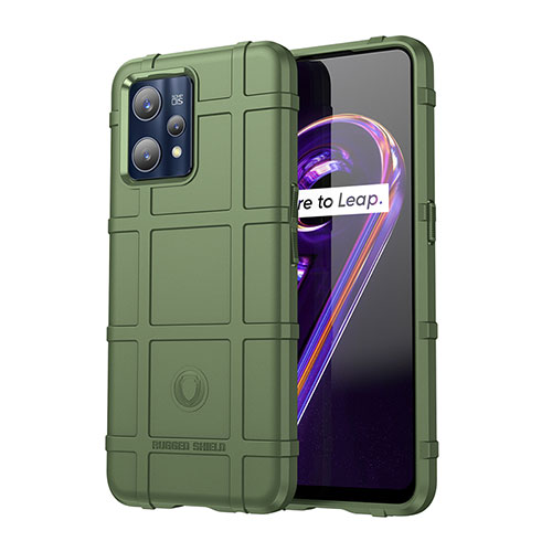 Ultra-thin Silicone Gel Soft Case 360 Degrees Cover J01S for Realme 9 Pro+ Plus 5G Green