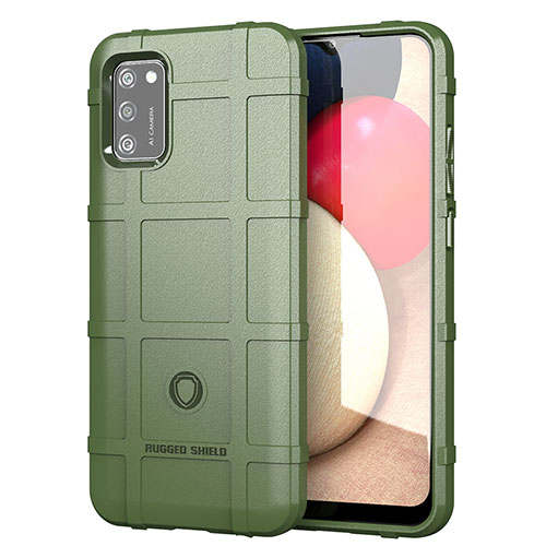 Ultra-thin Silicone Gel Soft Case 360 Degrees Cover J01S for Samsung Galaxy A02s Green