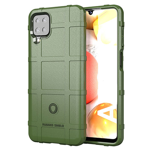 Ultra-thin Silicone Gel Soft Case 360 Degrees Cover J01S for Samsung Galaxy A12 Nacho Green