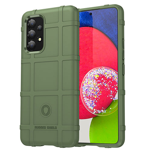 Ultra-thin Silicone Gel Soft Case 360 Degrees Cover J01S for Samsung Galaxy A53 5G Green