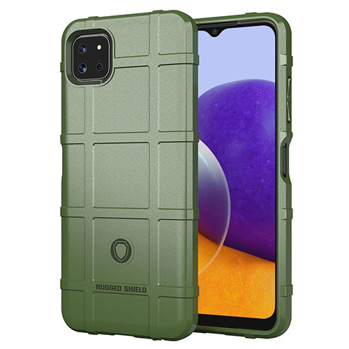 Ultra-thin Silicone Gel Soft Case 360 Degrees Cover J01S for Samsung Galaxy F42 5G Green