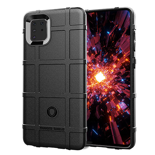 Ultra-thin Silicone Gel Soft Case 360 Degrees Cover J01S for Samsung Galaxy M60s Black