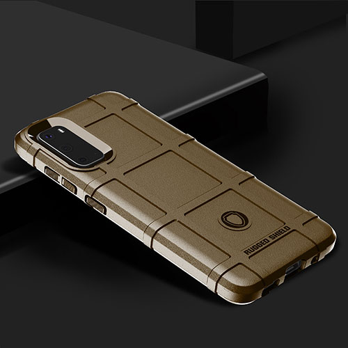 Ultra-thin Silicone Gel Soft Case 360 Degrees Cover J01S for Samsung Galaxy S20 5G Brown