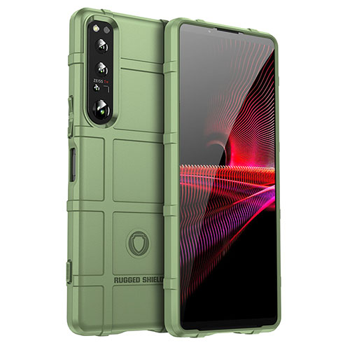 Ultra-thin Silicone Gel Soft Case 360 Degrees Cover J01S for Sony Xperia 1 IV Green