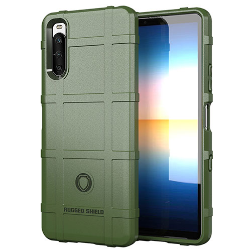 Ultra-thin Silicone Gel Soft Case 360 Degrees Cover J01S for Sony Xperia 10 III Lite Green