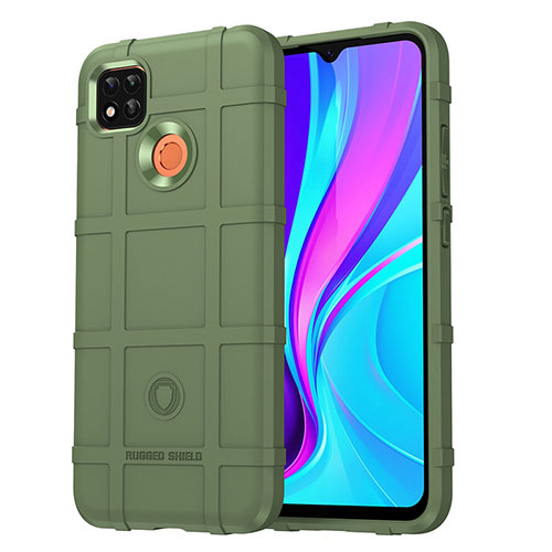 Ultra-thin Silicone Gel Soft Case 360 Degrees Cover J01S for Xiaomi POCO C3 Green