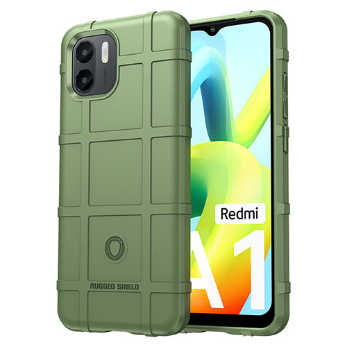 Ultra-thin Silicone Gel Soft Case 360 Degrees Cover J01S for Xiaomi Poco C50 Green