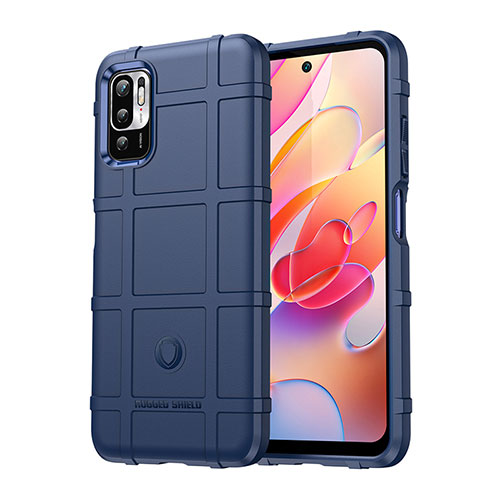 Ultra-thin Silicone Gel Soft Case 360 Degrees Cover J01S for Xiaomi POCO M3 Pro 5G Blue