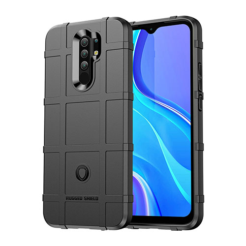 Ultra-thin Silicone Gel Soft Case 360 Degrees Cover J01S for Xiaomi Redmi 9 Black