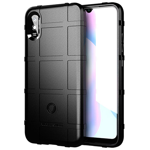 Ultra-thin Silicone Gel Soft Case 360 Degrees Cover J01S for Xiaomi Redmi 9A Black